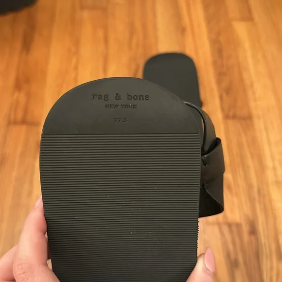 Rag & Bone Parker Strappy Sandals in Black Leather - Like New - 7.5 - Picture 9 of 9